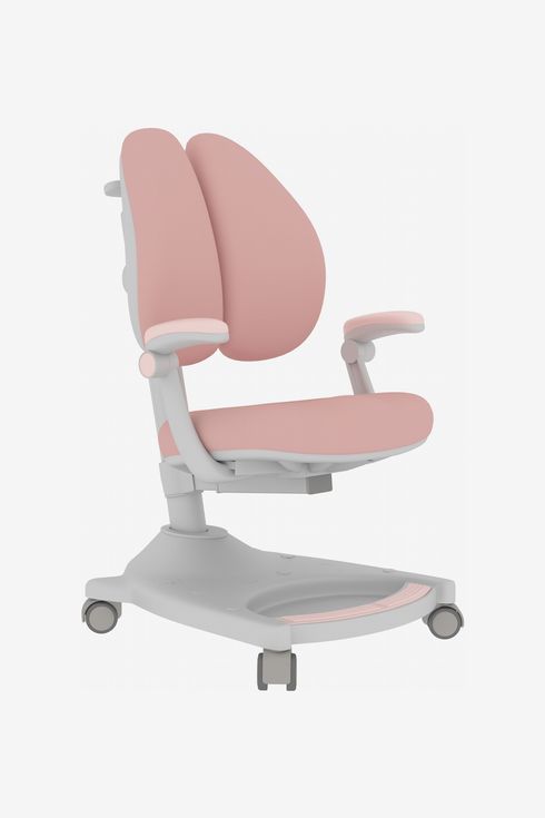 Infantastic Childrens Swivel Desk Chair Mesh Backrest Armrests Adjustable Kids Grey 