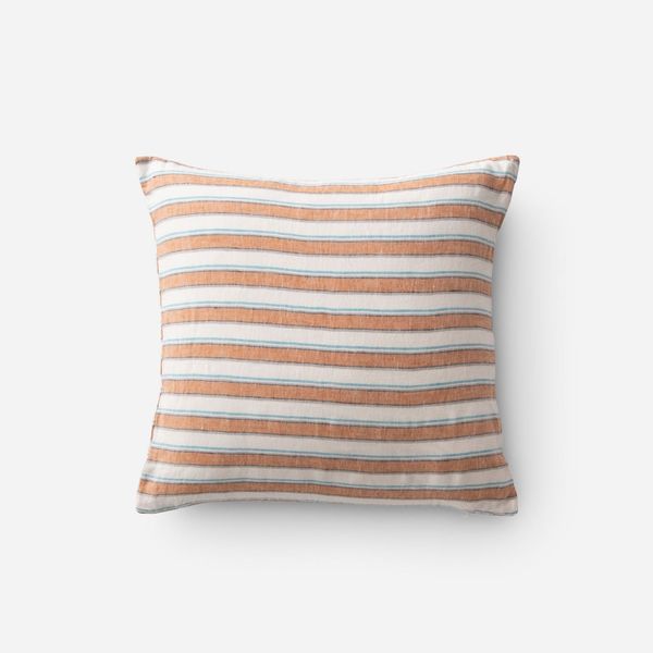 Schoolhouse Market – Striped Linen Throw Pillow