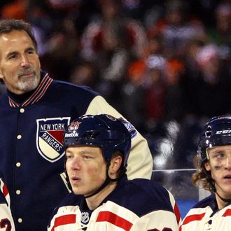 John Tortorella of the New York Rangers during the 2012 Bridgestone NHL Winter Classic.