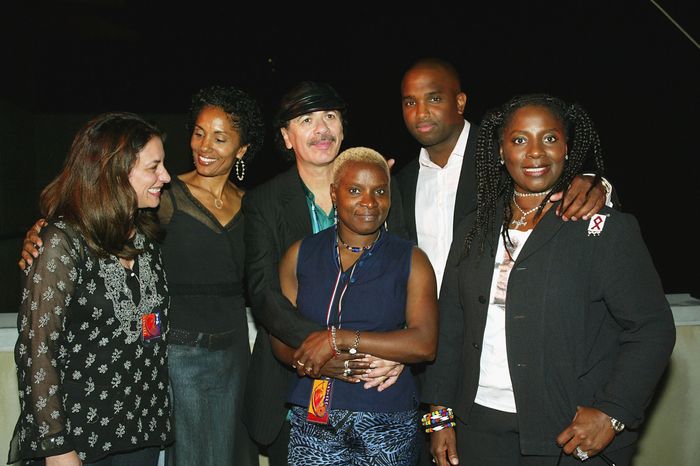 Sharon Gelman, Carlos Santana, Angelique Kidjo, Calvin Darden and LaTanya Richardson Jackson