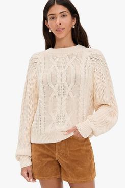 Free People Frankie Cable Sweater