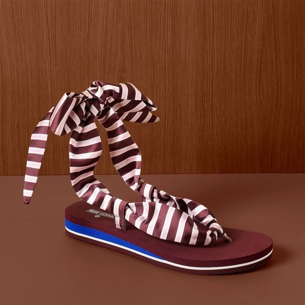 Rosie Assoulin x Target Striped Wrap Sandals