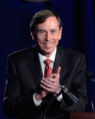 Former CIA director and retired four-star general General David Petraeus makes his first public speech since resigning as CIA director at University of Southern California dinner for students Veterans and ROTC students on March 26, 2013 in Los Angeles, California. Petraeus apologized in his speech for his actions that lead to him resigning from the CIA. 