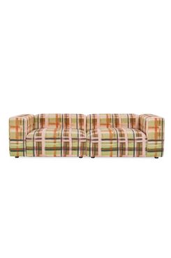 Layered Plaid Garden Sofa