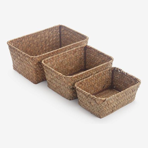 Dokot Small Woven Wicker Seagrass Baskets