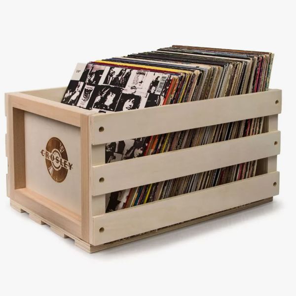 Crosley Record Storage Crate Wooden