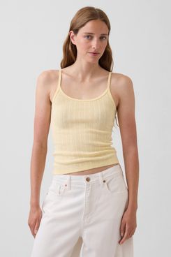 Gap Pointelle Crop Cami