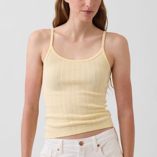 Gap Pointelle Crop Cami