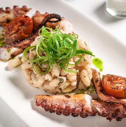 with white beans and tomatoes
