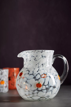 Anthropologie Mystic Pressed Bead Pitcher