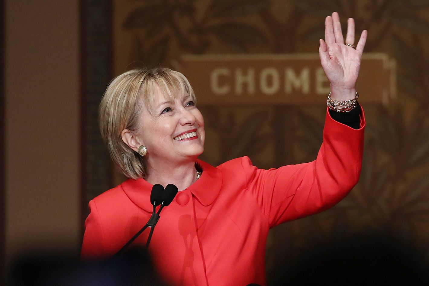 Hillary Clinton and Patti LuPone