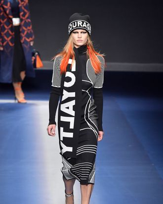 Milan Fashion Week: Donatella Versace Gives Fashion's '80s Trend