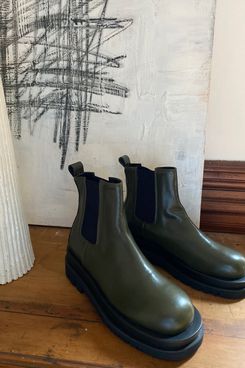 Sincerely, Tommy Short Olive Moss Boot