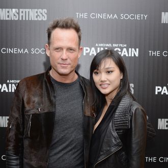 Actor Dean Winters and guest attend the Cinema Society screening of 