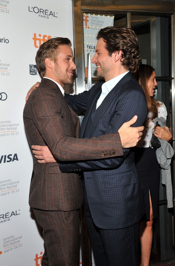 This Is Bradley Cooper Hugging Ryan Gosling