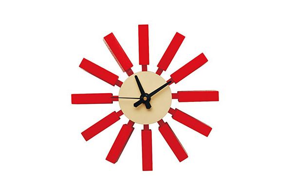 ModMade Spoke Wall Clock, Red