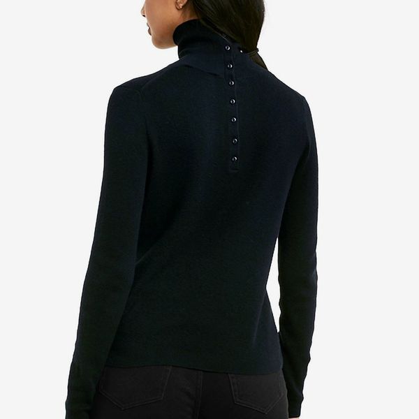 Nili Lotan x Target Women's Turtleneck Back Button Sweater