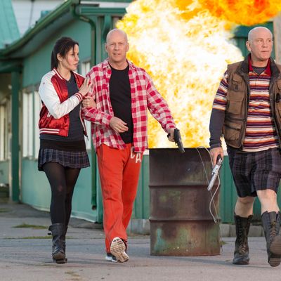(L-R) MARY-LOUISE PARKER, BRUCE WILLIS and JOHN MALKOVICH star in RED 2Ph: Jan Thijs? 2013 Summit Entertainment, LLC. All rights reserved.