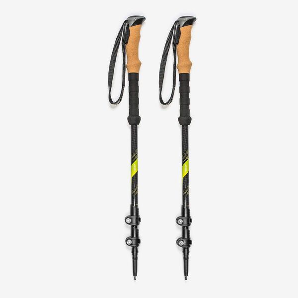 Strong WAFJAMF Trekking Poles,Adjustable Hiking or Walking Sticks Lightweight Aluminum-2 Packs 