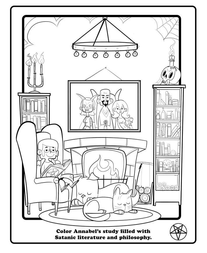 The Satanic Temple Has a Cute and Cuddly New Coloring Book