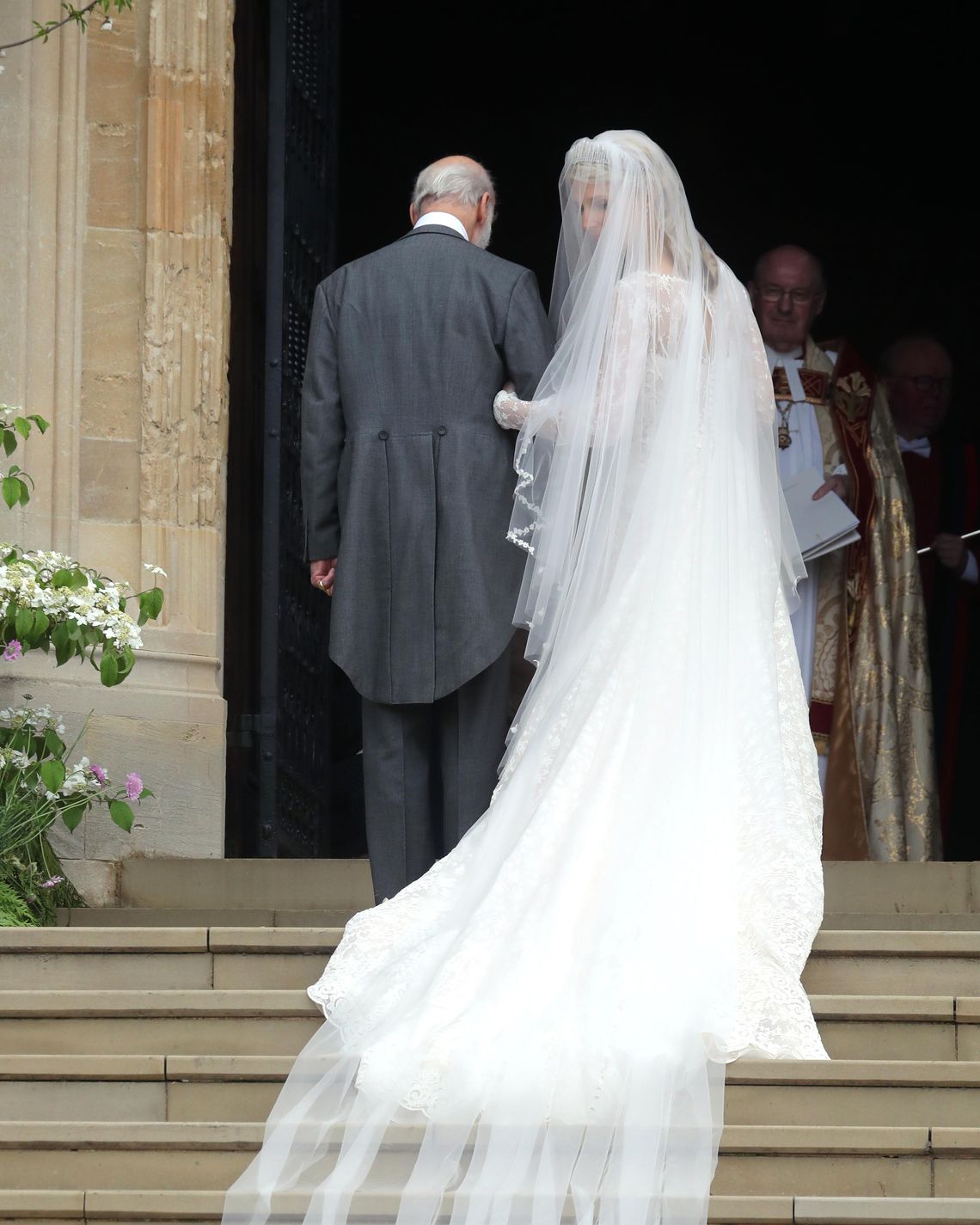 lady gabriella windsor reception dress See Lady Gabriella Windsor's Royal Wedding Portraits at Frogmore House