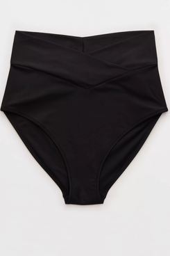 Aerie High Rise Full Coverage Crossover Bikini Bottom