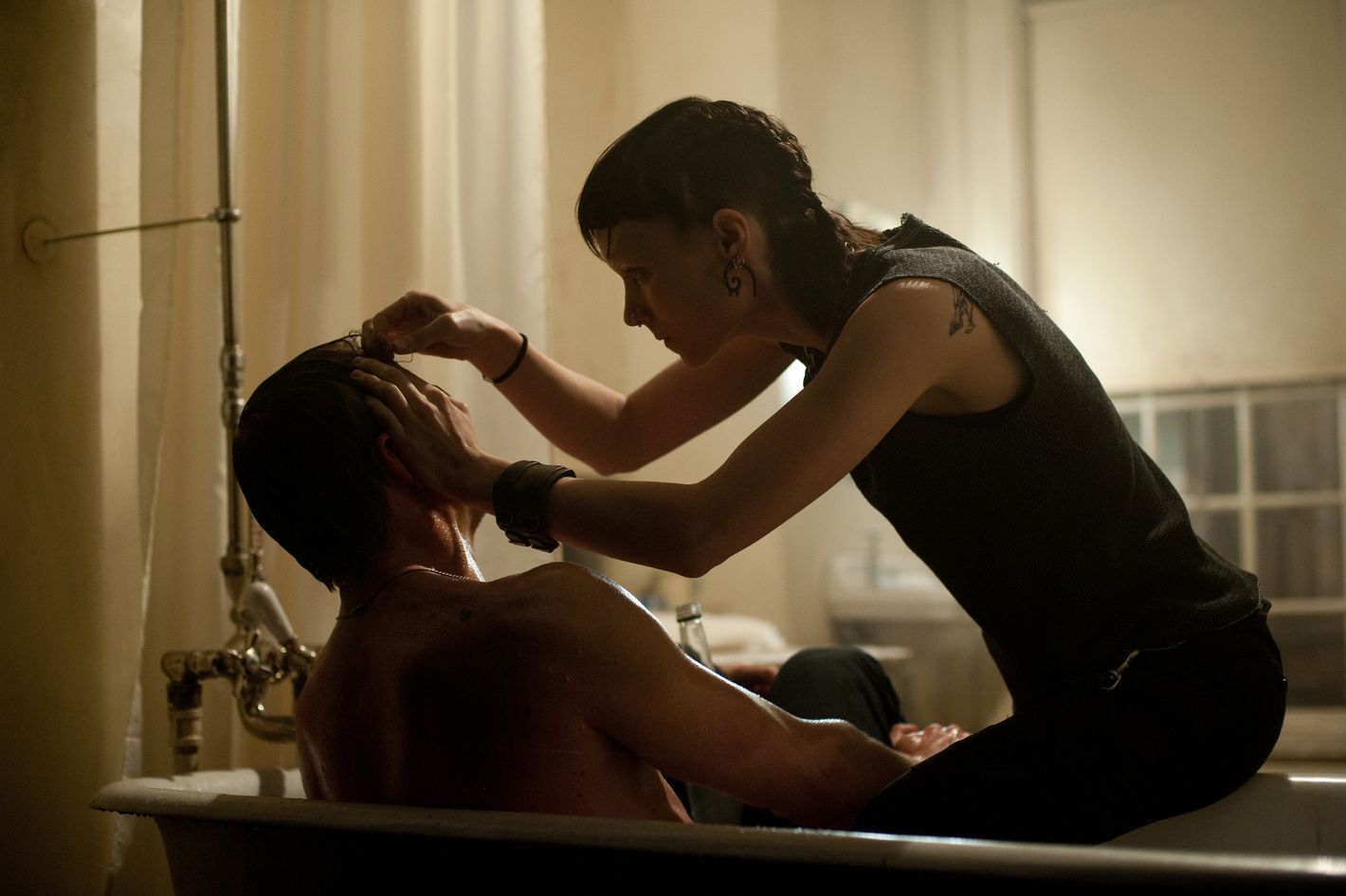 A poster from the Hollywood movie The Girl With The Dragon Tattoo