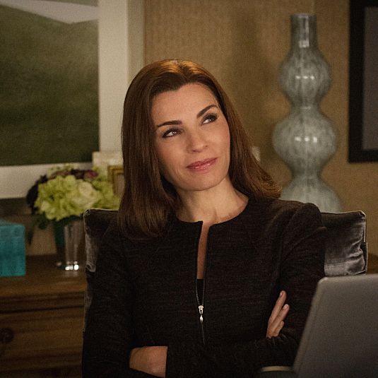 Alicia competes against Frank Prady for a major campaign donation, on THE GOOD WIFE Pictured Julianna Margulies as Alicia Florrick.