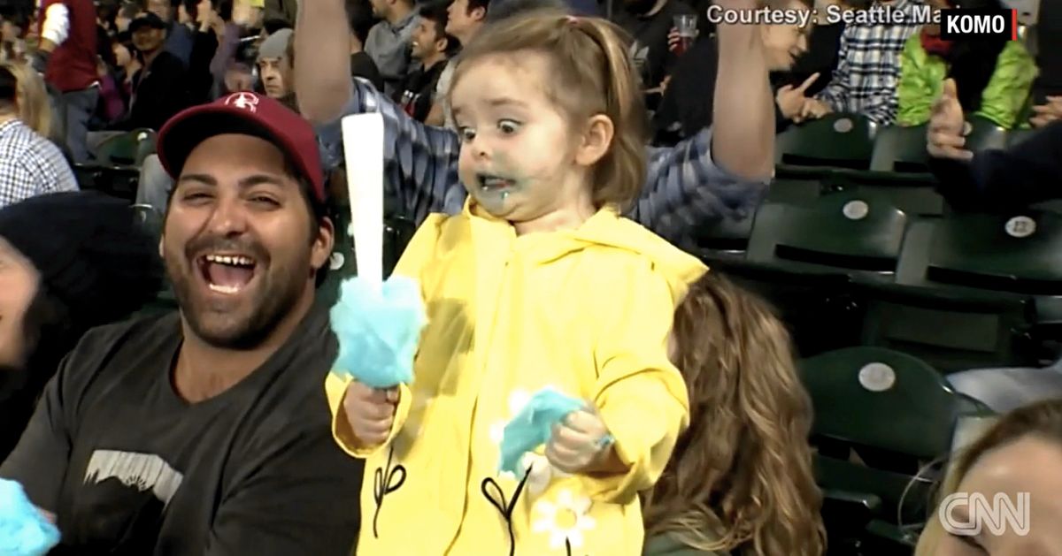 Witness This Kid's Delightful Cotton Candy Freak Out