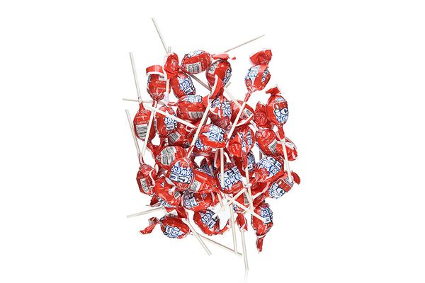 48 Charms Blow Pop Sucker Lollipops, Cherry Ice