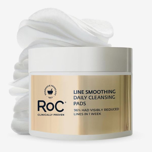 RoC Resurfacing Disks, Line Smoothing Exfoliating Makeup Remover Pads