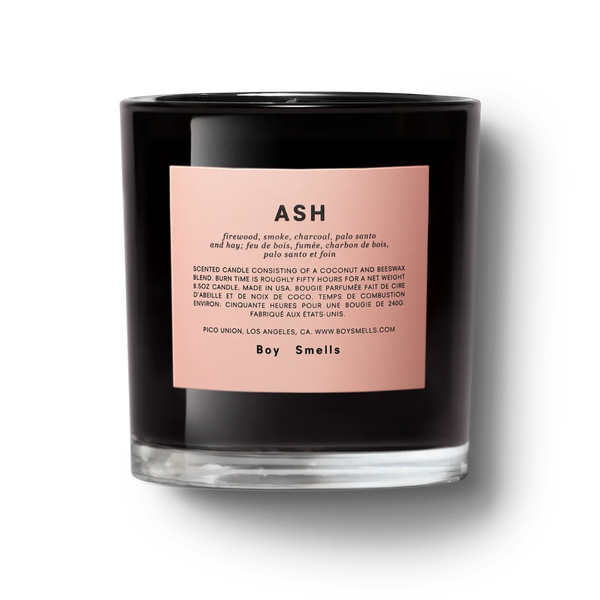 Boy Smells Ash Candle