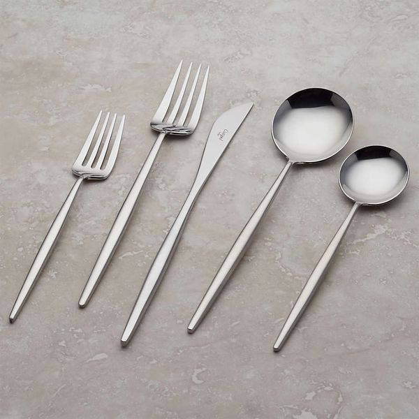 Crate & Barrel Aero 5-Piece Flatware Place Setting