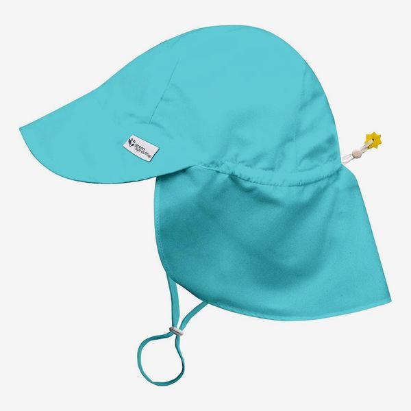 Gorro con solapa para el sol para recién nacido de Green Sprouts