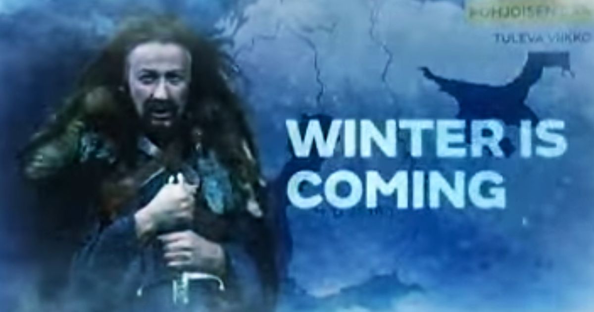 Finnish Weatherman Transforms Into Ned Stark To Soften The Blow That Is ...