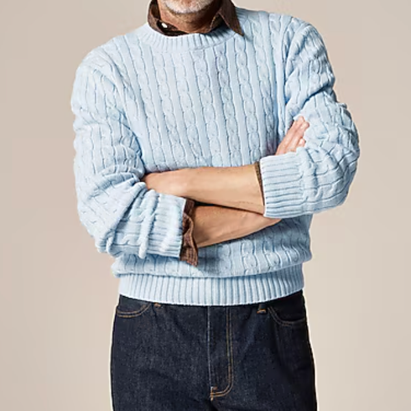 J.Crew Heritage Cotton Cable-Knit Sweater