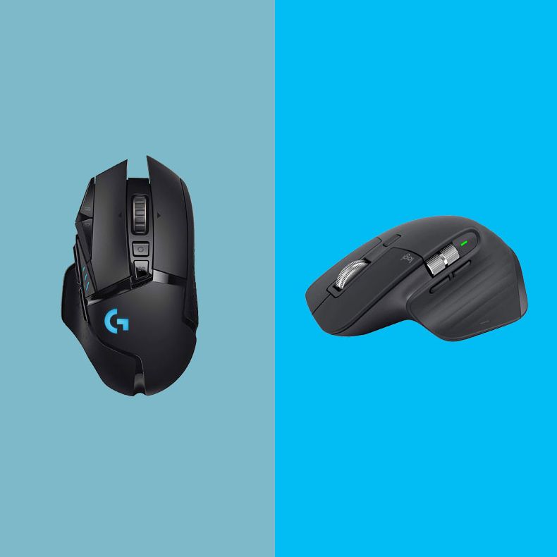 Basics Full-Size Ergonomic Wireless PC Mouse with Fast Scrolling