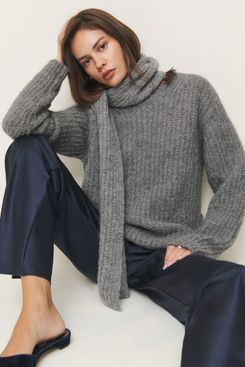 Reformation Spence Scarf Sweater