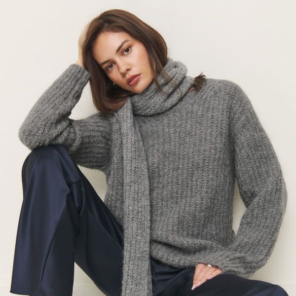 Reformation Spence Scarf Sweater