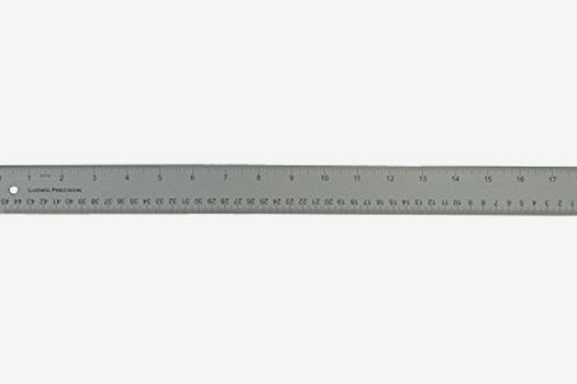 Alumicolor Ludwig Precision 18-Inch Cork Backed Aluminum Straight Edge