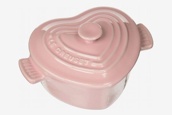 Le Creuset Enameled Mini Heart Stoneware Cocotte, 8 Ounce