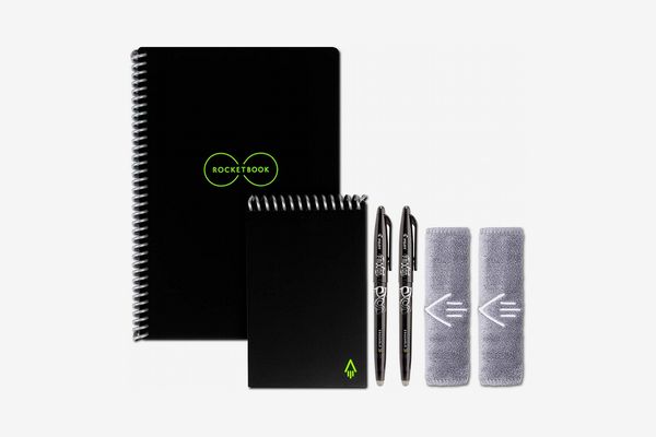 Rocketbook Smart Reusable Notebooks with 2 Pilot Frixion Pens — Black, Executive & Mini Size