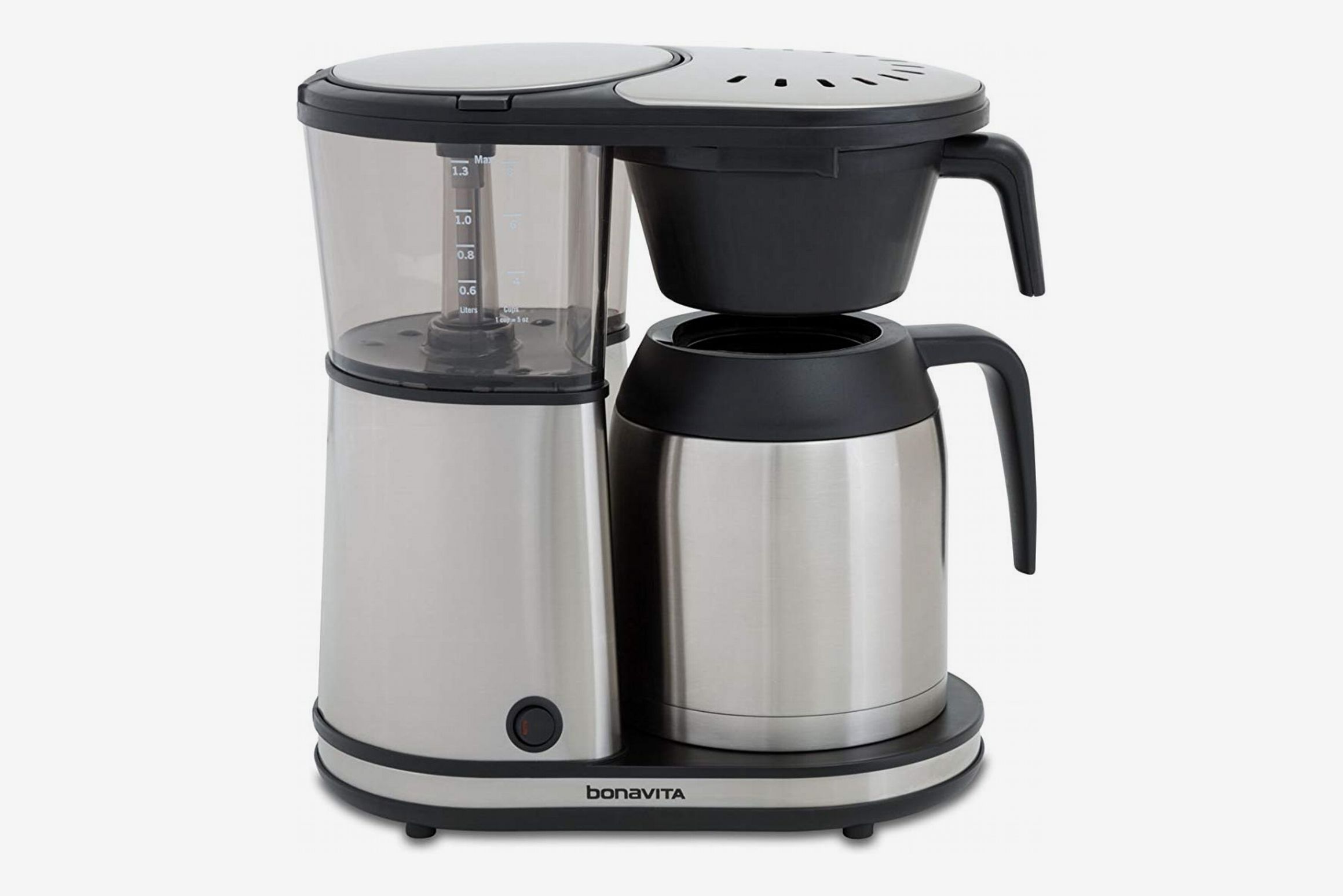 Retro Style 8-Cup* Coffeemaker | White & Stainless Steel