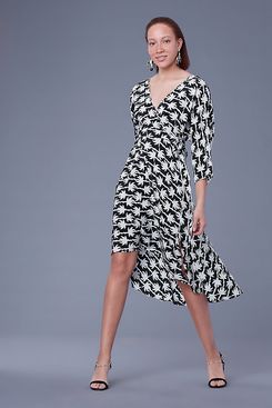Diane von Furstenberg Eloise Asymmetric Mini Dress