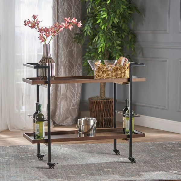 AllModern Emer Metal Bar Cart