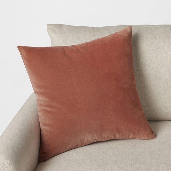 Rejuvenation Italian Velvet Pillow Cover - Blush Velvet