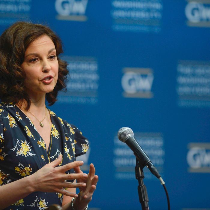 WASHINGTON, DC - MARCH 01: Ashley Judd speaks at the Progress And Perspectives: Women's Reproductive Health A Conversation With Ashley Judd at George Washington University on March 1, 2013 in Washington, DC. (Photo by Riccardo S. Savi/Getty Images)