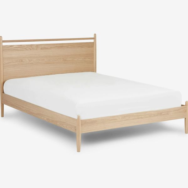 Article Lenia Queen Panel Bed - White Oak