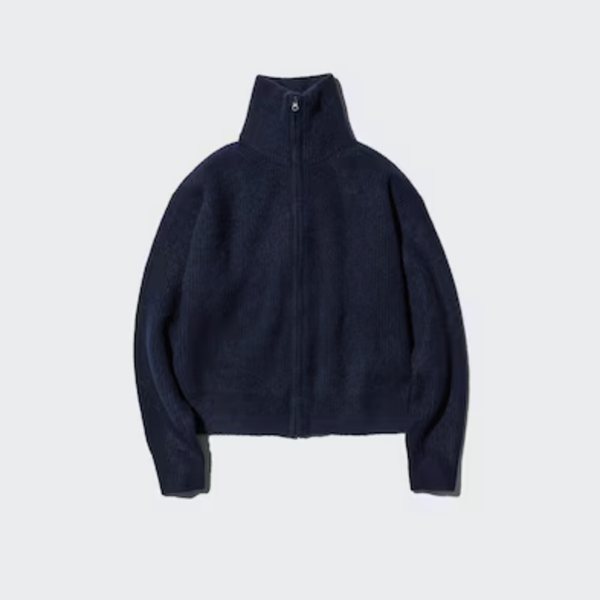 Uniqlo Souffle Yarn Full Zip Cardigan
