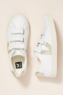 Veja White Gold Low-Top Sneakers